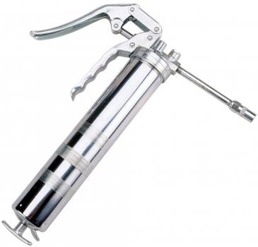 Handgrip Grease Gun, 3 way, 14 oz., w/ Flex Extension EA