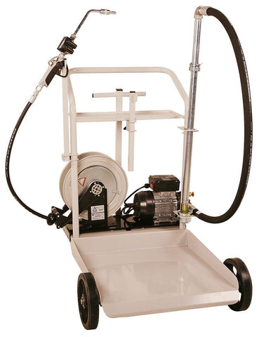 Electric Pump Cart System, w/ HD Cart, 25' Hose Reel, 7 GPM EA