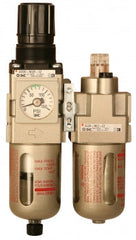 3/4" Air Filter/Regulator w/ Gauge, 230 PSI Maximum EA