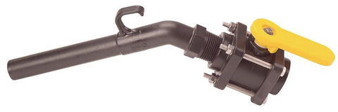 1" NPTF Polypropylene Nozzle Ball Valve EA